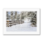 Snowy Appreciation Holiday Card Logo Printed