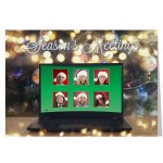 Customized Zoom Christmas Covid-19 Holiday Greeting Card