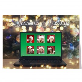 Customized Zoom Christmas Covid-19 Holiday Greeting Card  Customized Zoom Christmas Covid-19 Holiday Greeting Card