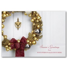 Logo Branded Seasonal Welcome Front Imprint Card