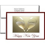 Logo Branded New Year Greeting Cards w/Imprinted Envelopes (5"x7")