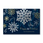Stylish Holiday Front Imprint Cards Custom Imprinted