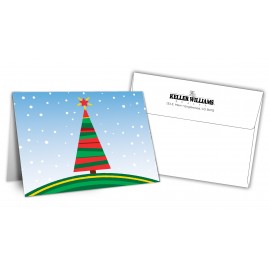 Personalized 5" x 7" Holiday Greeting Cards w/ Imprinted Envelopes - Happy Holidays  Personalized 5" x 7" Holiday Greeting Cards w/ Imprinted Envelopes - Happy Holidays