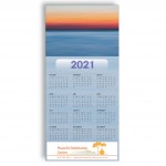 Custom Z-Fold Personalized Greeting Calendar - Ocean Sunset