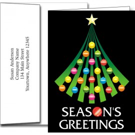 Customized Holiday Greeting Cards w/Imprinted Envelopes