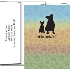 Sympathy Greeting Cards w/Imprinted Envelopes with Logo  Sympathy Greeting Cards w/Imprinted Envelopes with Logo