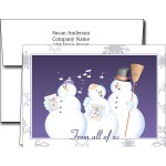 Customized Holiday Greeting Cards w/Imprinted Envelopes