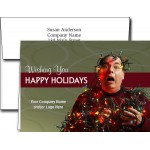 Customized Logo Holiday Greeting Cards w/Imprinted Envelopes (5"x7")