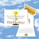 Personalized Cloud Nine Birthday Music Download Greeting Card w/ Special Person on Your Birthday