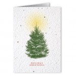 Personalized Plantable Seed Paper Holiday Greeting Card - Design X