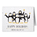 Personalized Plantable Seed Paper Holiday Greeting Card - Design BB