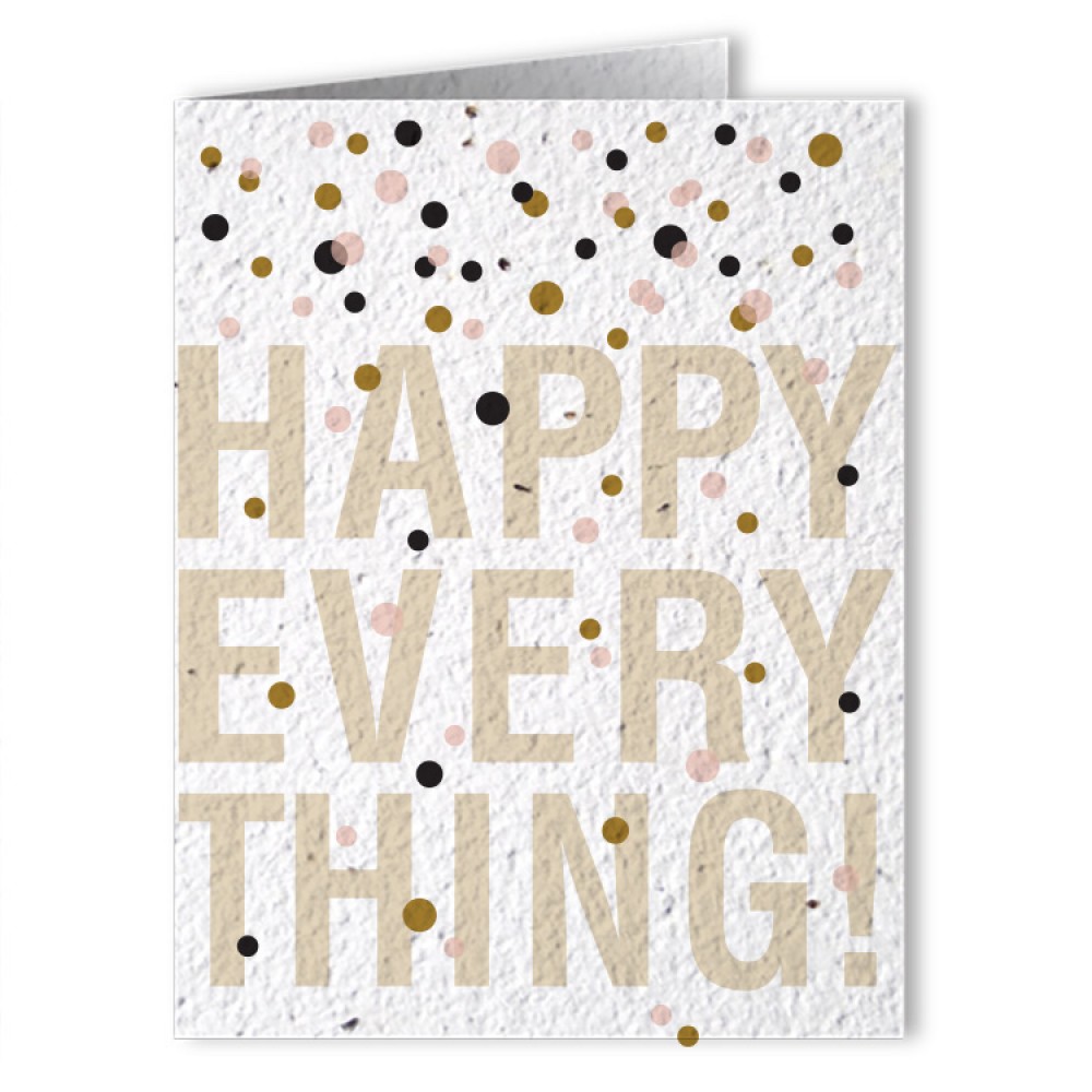 Plantable Seed Paper Holiday Greeting Card - Design BH with Logo Plantable Seed Paper Holiday Greeting Card - Design BH with Logo