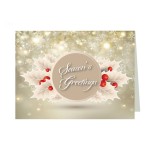 Personalized Berries & Cream Greeting Card