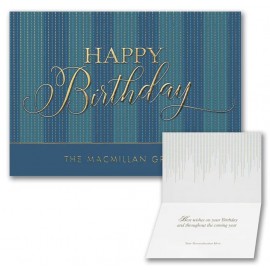 Formal Greetings Birthday Card with Logo  Formal Greetings Birthday Card with Logo