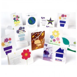 Logo Branded Seed Paper Shape Folding Card