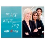 Custom Imprinted Peace and Joy Photo Card