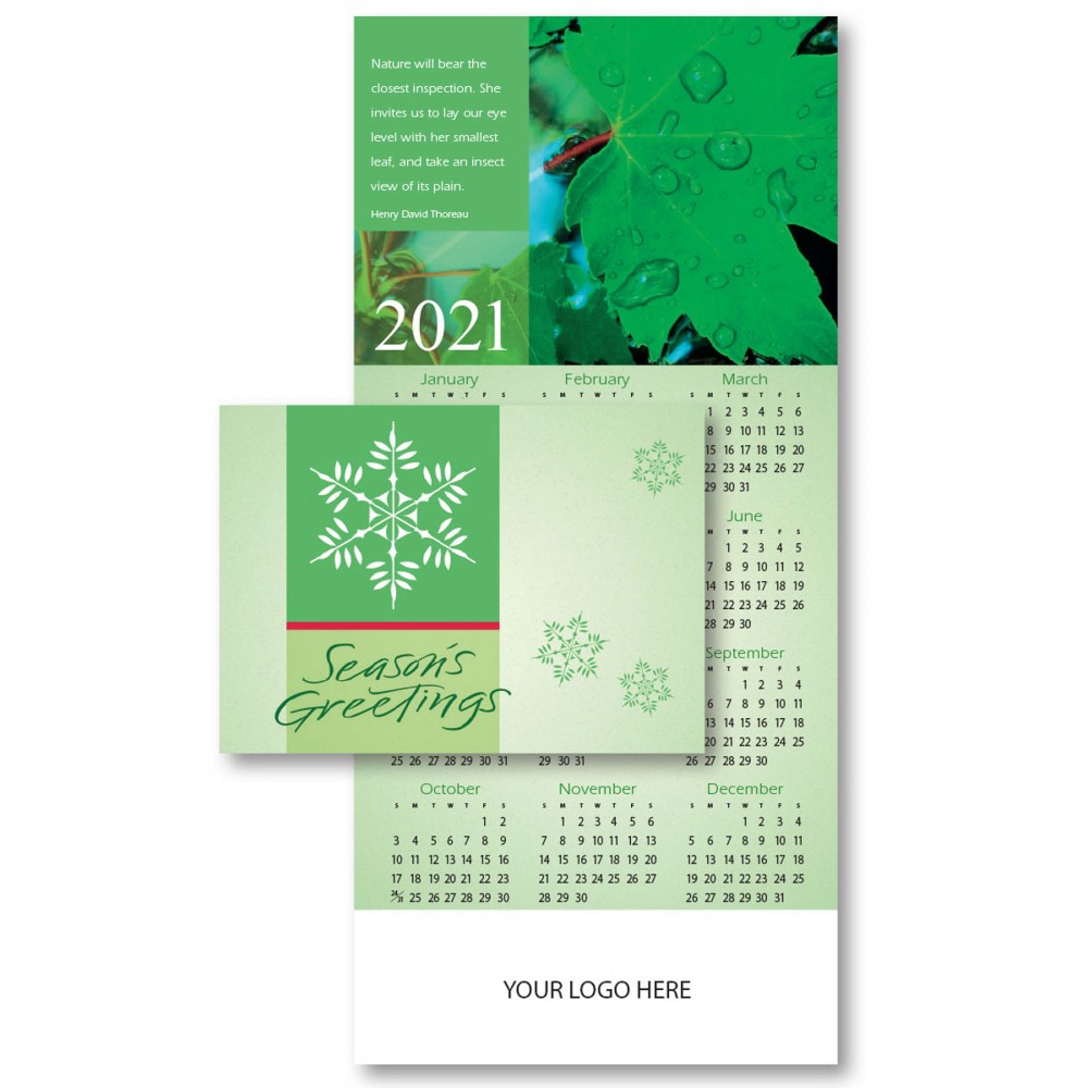 Personalized 2023 Natures Gift Calendar Card Personalized 2023 Natures Gift Calendar Card