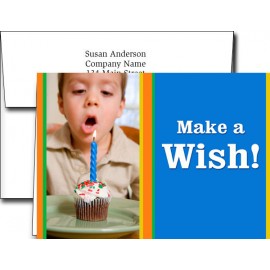 Custom Birthday Greeting Cards w/Imprinted Envelopes