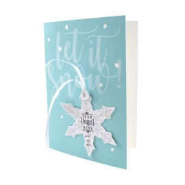 Custom Printed Shape Ornament Card - Holiday