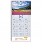 Custom Z-Fold Personalized Greeting Calendar - Flower Meadow