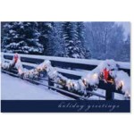 Winter Holiday Card with Logo