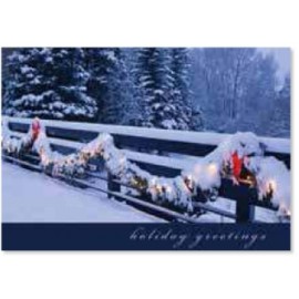 Winter Holiday Card with Logo  Winter Holiday Card with Logo