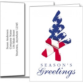 Customized Holiday Greeting Cards w/Imprinted Envelopes