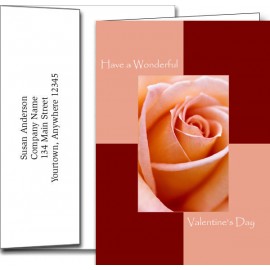 Customized Valentine's Day Greeting Cards w/Imprinted Envelopes (5"x7")