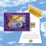 Customized Cloud Nine Birthday Music Download Greeting Card w/ Birthday Greetings
