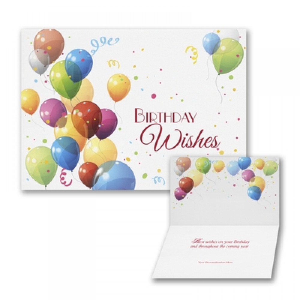 Logo Printed Soaring Wishes Birthday Card Logo Printed Soaring Wishes Birthday Card