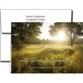Promotional Sympathy Greeting Cards w/Imprinted Envelopes