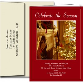 Promotional Holiday Invitations w/Imprinted Envelopes