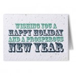 Customized Plantable Seed Paper Holiday Greeting Card - Design T