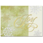 Joy Holiday card Custom Imprinted