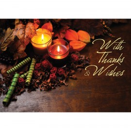 Personalized Thanksgiving Table Greeting Card