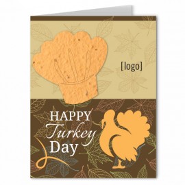Thanksgiving Seed Paper Greeting Card - Design B with Logo  Thanksgiving Seed Paper Greeting Card - Design B with Logo