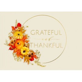 Promotional Always Thankful Thanksgiving Card