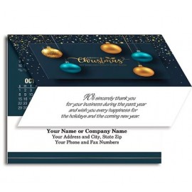 Glistening Bulbs Card To Calendar with Logo  Glistening Bulbs Card To Calendar with Logo