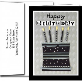 Birthday Greeting Cards w/Imprinted Envelopes with Logo
