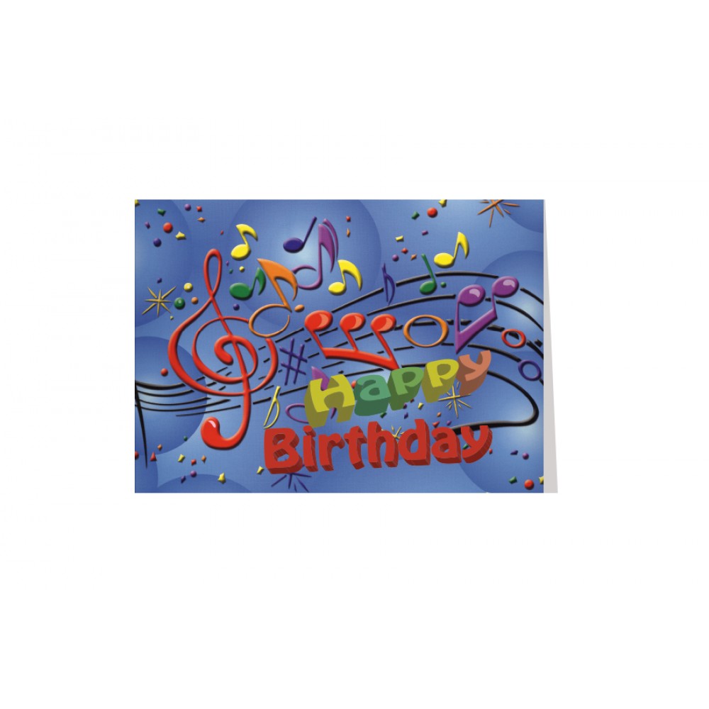 Custom Birthday Balloon Greeting Card with Free Song Download