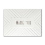Thank You Lines Thank You Greeting Card Logo Printed