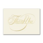 Elegant Thank You Card Custom Imprinted