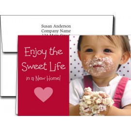 Logo Branded Valentine's Day Greeting Cards w/Imprinted Envelopes (5"x7")  Logo Branded Valentine