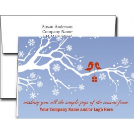 Personalized Logo Holiday Greeting Cards w/Imprinted Envelopes (5"x7")  Personalized Logo Holiday Greeting Cards w/Imprinted Envelopes (5"x7")