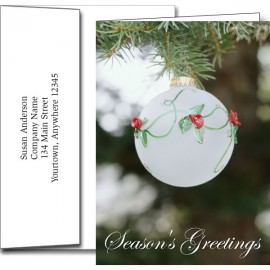 Custom Holiday Greeting Cards w/Imprinted Envelopes