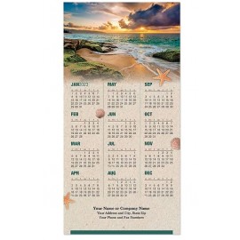 Ocean Sunset Tri-Fold Calendar with Logo