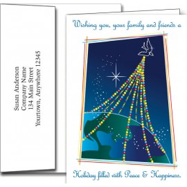 Promotional New Year Greeting Cards w/Imprinted Envelopes (5"x7")
