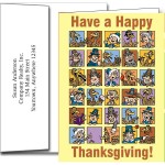 Customized Thanksgiving Greeting Cards w/Imprinted Envelopes