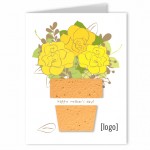 Personalized Seed Paper Mother's Day Shape Greeting Card