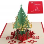 Promotional Christmas Tree 3D Pop Up Greeting Card